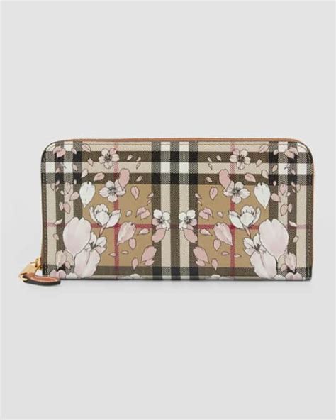 burberry cherry blossom wallet|farfetch burberry purses.